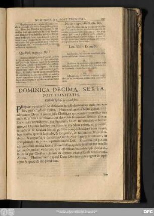 Dominica Decima Sexta Post Trinitatis. Epistola Ephes. 3, 13. ad fin.