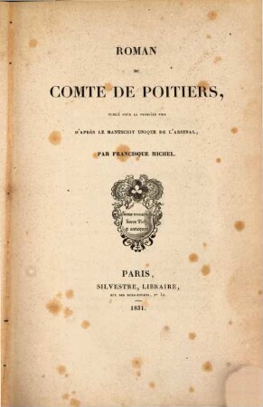 Roman du Comte de Poitiers