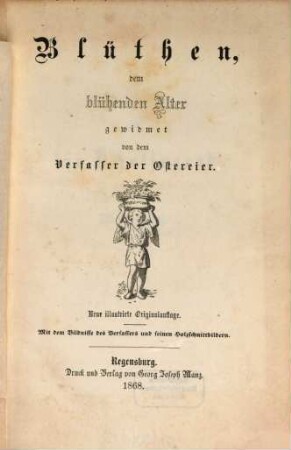 Blüthen, dem blühenden Alter gewidmet