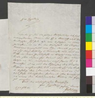 Brief von Struve, Heinrich Christoph Gottfried von an Goethe, Johann Wolfgang von