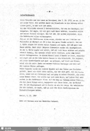 Tatsachenbericht