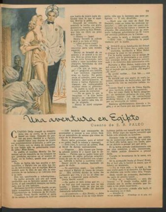 Una aventura en Egipto : Cuento