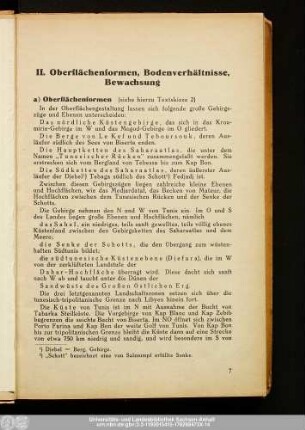 II. Oberflächenformen, Bodenverhältnisse, Bewachsung