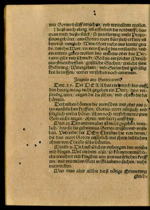 Zeugnis aus Gottes wort.