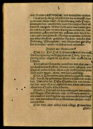 Zeugnis aus Gottes wort.