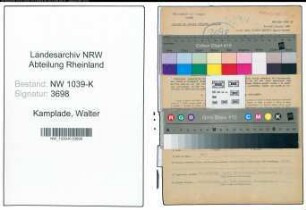 Entnazifizierung Walter Kamplade , geb. 01.11.1909 (Studienassor)
