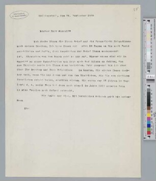 Brief an Paul Gangolf