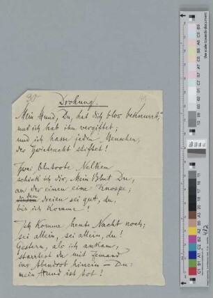 Gedicht an Ida Dehmel