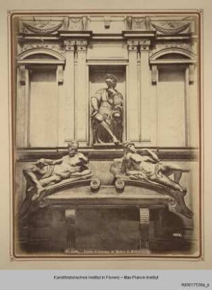 Album mit Veduten aus Florenz : Vedute mit Lorenzo Grabmal in der Medici-Kapelle