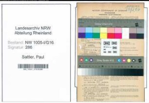 Entnazifizierung Paul Sattler , geb. 10.02.1905 (Schriftleiter)