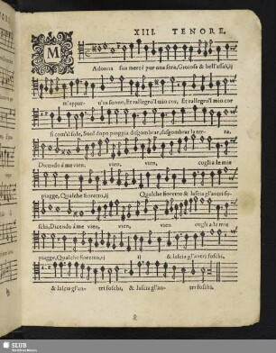 XIII. Madonna sua mercè