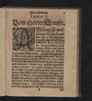 Bawer Ordnung.