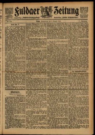 Ausgabe vom Donnerstag, den 06. August 1903.