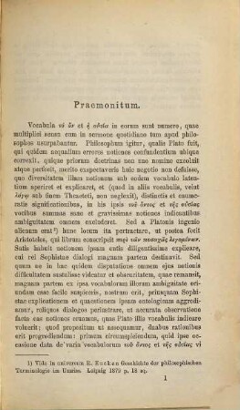 Ontologia Platonica ad notionum terminorumque historiam symbola