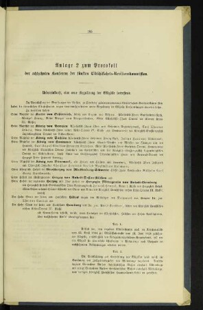 Anlage 2 zum Protokoll der achtzehnten Konferenz der fünften Elbschiffahrts-Revisionskommission.