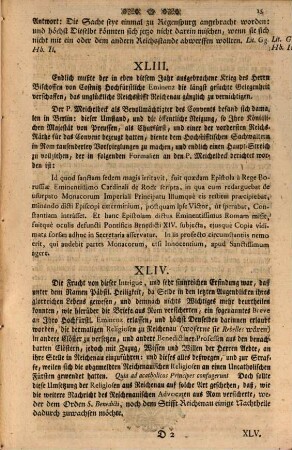 An eine hochlöbliche allgemeine Reichsversammlung unterthänigstes Memorial des Prior und Capituls der reichsunmittelbaren Abtey Reichenau O.S.B., die von Seiten des Hochstifts Constanz fortdaurende Beschwerden betreffend : cum adj. Informat. Iuris et Facti et subadjunct. Document. A. usque JJ.