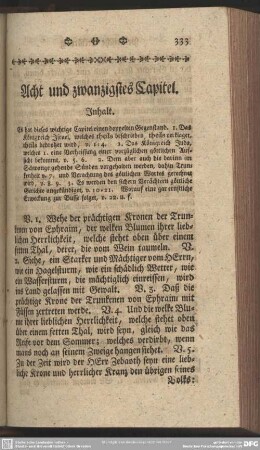 Acht und zwanzigstes Capitel