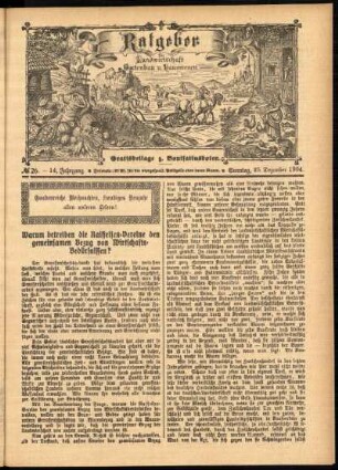 Ausgabe vom Sonntag, den 25. Dezember 1904.