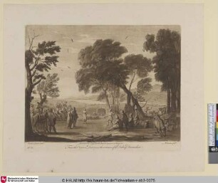 [Landschaft mit Tanz und vielen Hirten]
