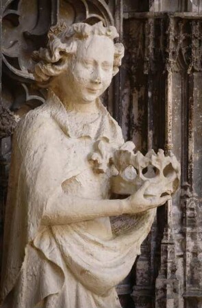 Frankreich. Haute Normandie. Seine Maritime. Rouen. Cathedrale Notre Dame. Gotik. Figuren im Chorumgang