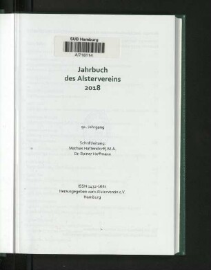 91.2018: Jahrbuch des Alstervereins e. V
