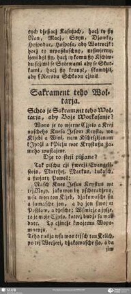 Sakrament teho Wołtarja