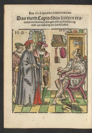 Das vierd Capitel diß dritten tractats/ von den mitschlegen und zerknitschung und quetschung der hirnschalen.