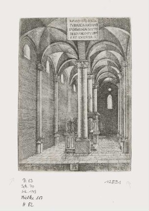 Innenansicht der Synagoge von Regensburg