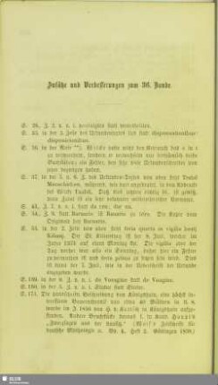 Zusätze und Verbesserungen zum 36. Bande
