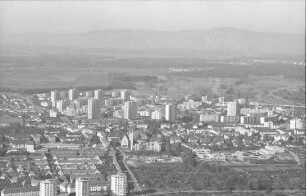 Freiburg: Haslach und Weingarten, von Osten kommend