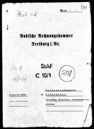 Vorprüfung, Allgemeines