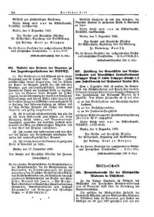 Promotionsrecht für die Medizinische Akademie in Düsseldorf : [Wissenschaft] ; [Amtliche Erlasse] ; [Amtlicher Teil]