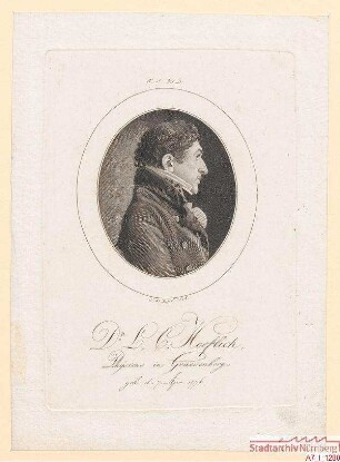 Dr. L(eonhard). C(hristoph). Hoeflich, Arzt in Gräfenberg; geb. 7. April 1776