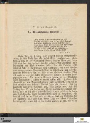3. Die Thronbesteigung Wilhelms I.