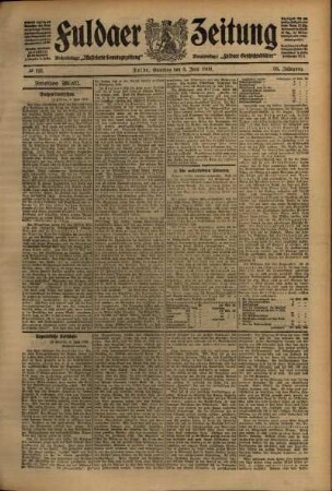 Zweite Ausgabe vom Samstag, den 05. Juni 1909.