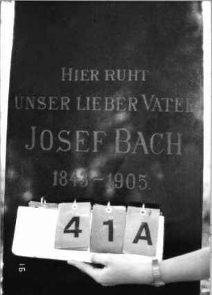 Grabstein 41 (Index: 99618175) Maße HxBxT: 182x50x23 cm: Grabstein 41A