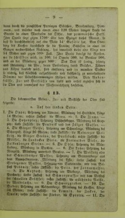 13. [Die Nebenflüsse der Oder]