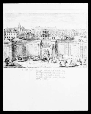 Hofansicht des Hôtel de Soubise in Paris