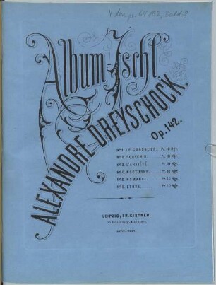Album-Ischl : pour le piano ; op. 142, 4. Nocturne