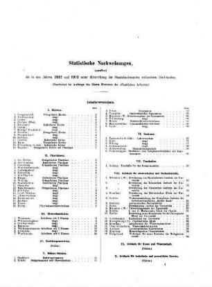65.1915: Statistische Nachweisungen, betreffend die in den Jahren 1912 und 1913 unter Mitwirkung der Staatsbaubeamten vollendeten Hochbauten.