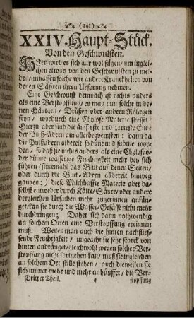 XXIV. Haupt-Stück. Von den Geschwulsten