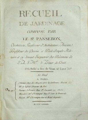 Recueil de jardinage