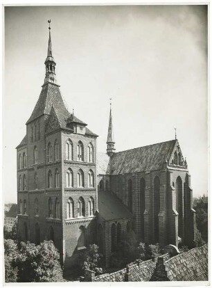 Marienkirche, Rostock: Ansicht von Südwesten