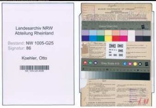 Entnazifizierung Otto Koehler , geb. 28.10.1894 (Drogist)