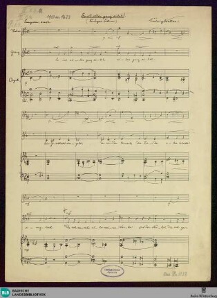 Es ist alles ganz eitel - Mus. Hs. 1188 : Bariton, vl, org; C