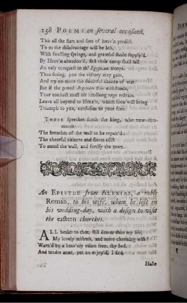 An Epistle from Alexias, ... to his wife, ...