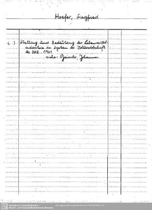 Hoefer, Siegfried