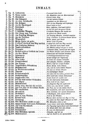 Lieder : für 1 Singstimme mit Klavierbegl., 1