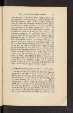 Ankunft im deutsch-ostafrikanischen Küstenland.