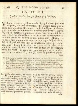 Caput XII. Quibus modis ius potestatis (a) solvitur